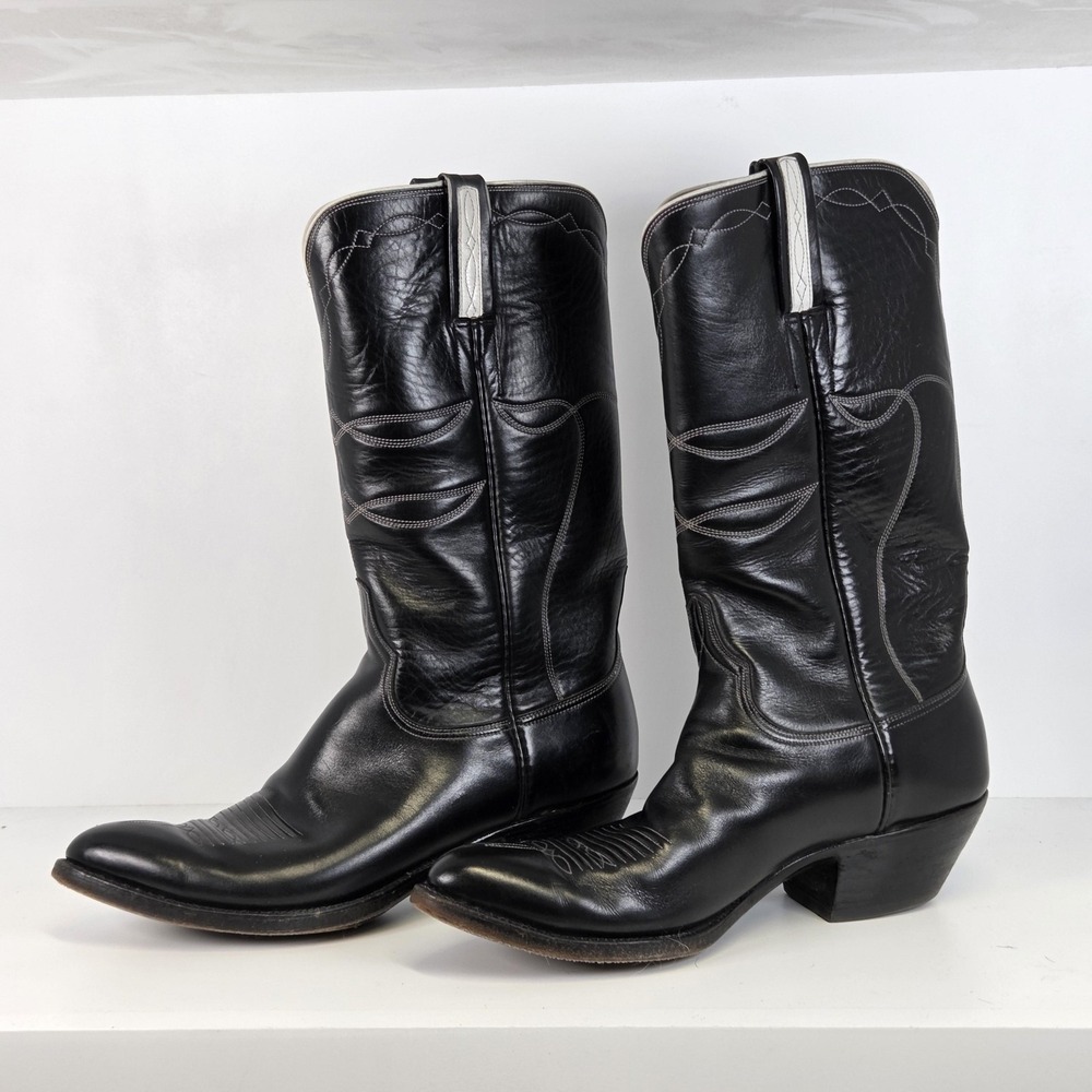 Vintage Lucchese San Antonio Men's 7.5 Sorrel Last Cowboy Western Boot 6701